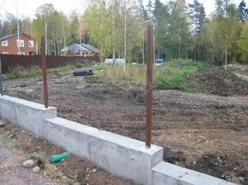 Услуги по строительству фундамента для заборов