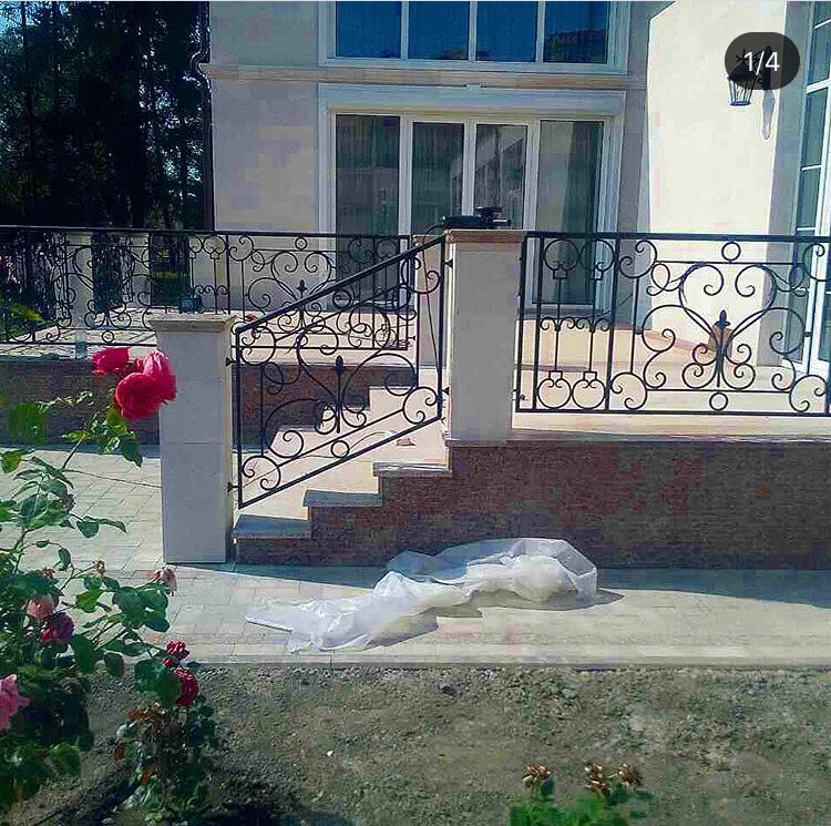 Холодная ковка перила крыльца изготовление