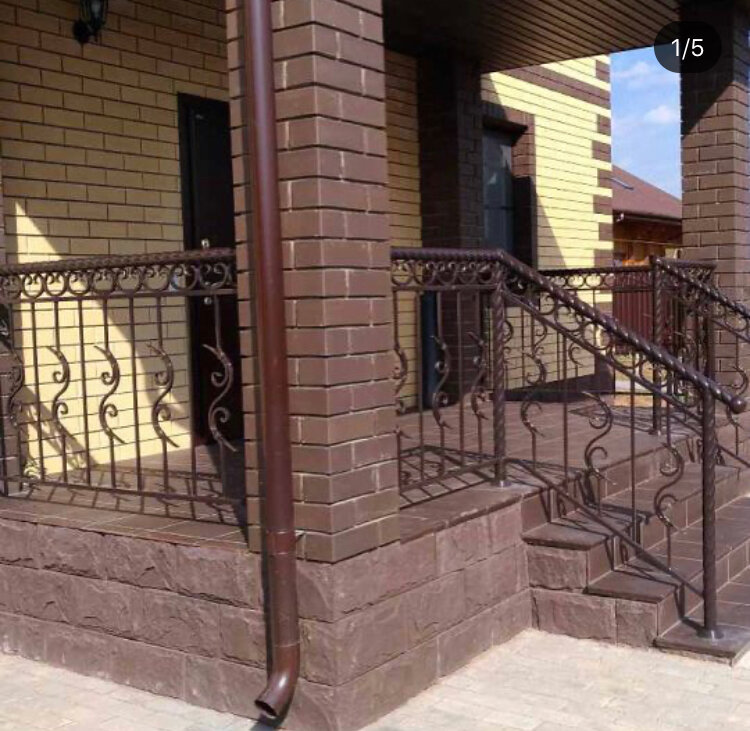 Художественная ковка ограждения балконов и террас фото