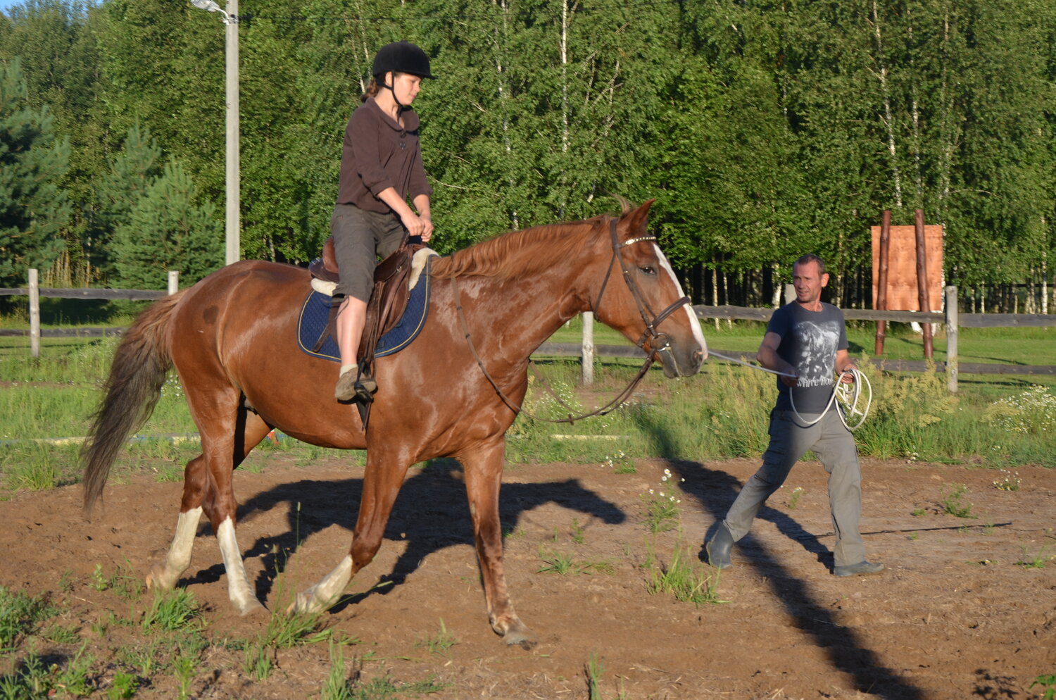 Занятие по конному спорту: в группе, разовое занятие